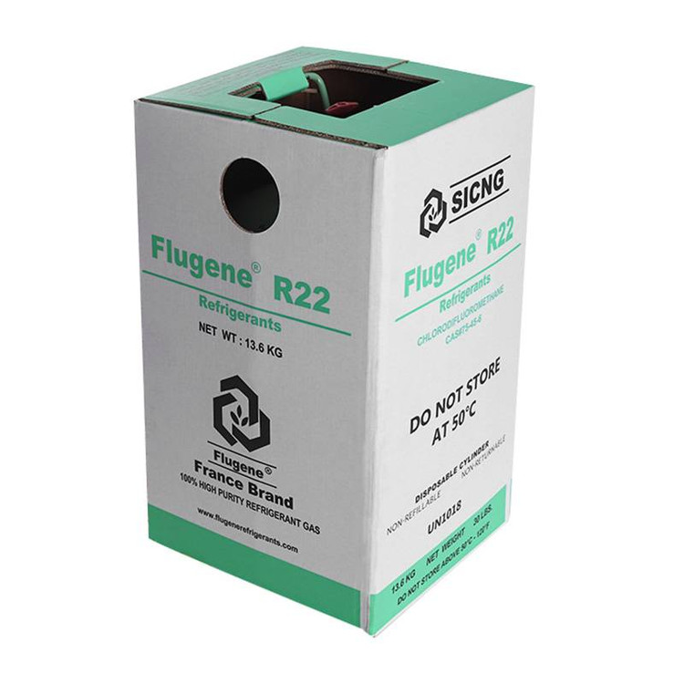 گاز مبرد R22 برند فلوژن با وزن خالص 13.6 کیلوگرم